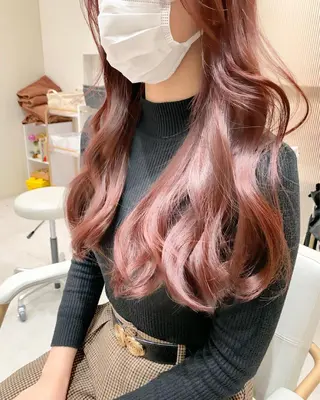 ロング レイヤー専門家 ダブルカラー修のヘアスタイル