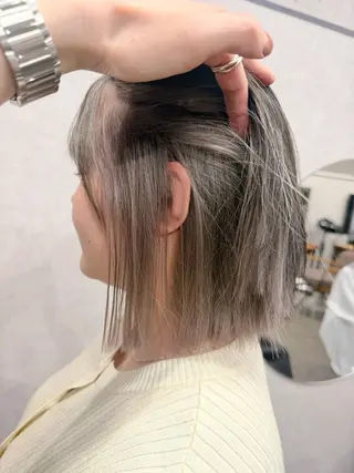 ミディアム カラー AiM 大名　似合わせカットのヘアスタイル