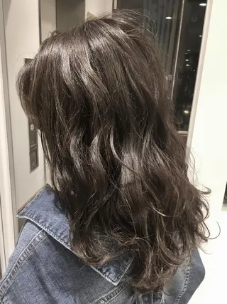 セミロング カラー 店長 小池アキトのヘアスタイル