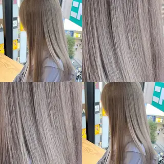 ロング カラー 🧸ブリーチ特化/前 髪/しょうじりか🎀のヘアスタイル