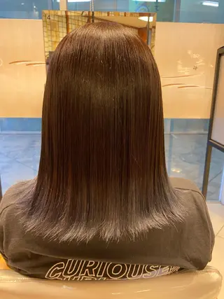 ミディアム へんみ みかのヘアスタイル
