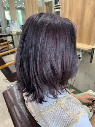 ミディアム カラー memento 斎藤大覚のヘアスタイル