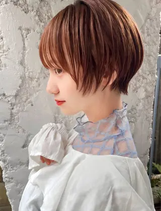 ショート カラー 岡安優太 顔まわり似合せが得意のヘアスタイル