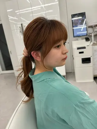 ロング カラー 顔まわりの神様✨ 透明感カラー藤嶋秀幸のヘアスタイル