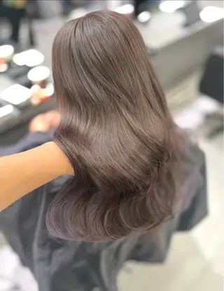 セミロング カラー 髪質改善/レイヤー 兼折楓馬のヘアスタイル