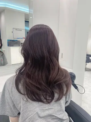 ロング カラー ウルフカットマスター みつきのヘアスタイル