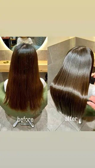 ロング クセ/うねり改善/ 縮毛矯正🫧ゆりのヘアスタイル