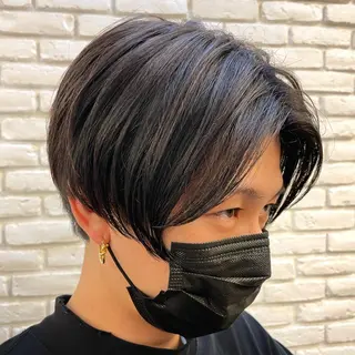 ショート メンズ ハイライト無料 韓国ヘア/レイヤーのヘアスタイル