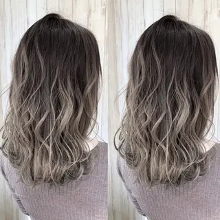 セミロング カラー 心斎橋韓国ボブ 好原良真のヘアスタイル