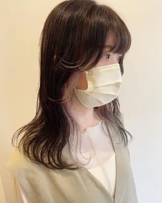 ロング カラー RAIMA ケアハイトーンのヘアスタイル