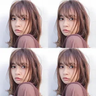 ミディアム カラー 髪質改善/縮毛矯正/ トリートメント/庭田のヘアスタイル