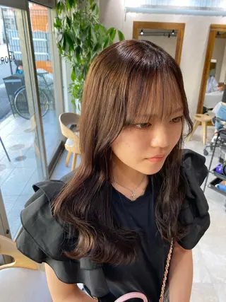 セミロング カラー パーマ 🌼似合わせカラー / Misaki🌼のヘアスタイル