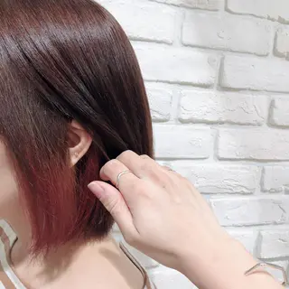 ミディアム カラー ベージュカラー🧸 伊藤なつみのヘアスタイル