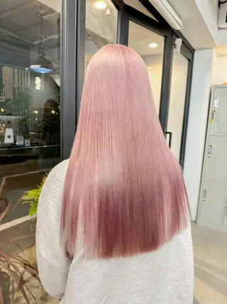 セミロング ハイトーン🫧艶髪 MAIKAのヘアスタイル