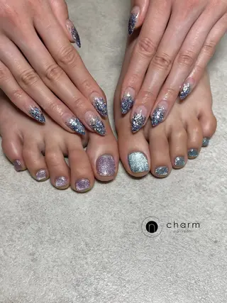 ネイル ネイルルーム チャームのネイルデザイン