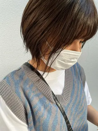ショート C’LD hair produce /シールドヘア所属・モテ髪/ボブ/ショー ト/アダチフウトのヘアスタイル