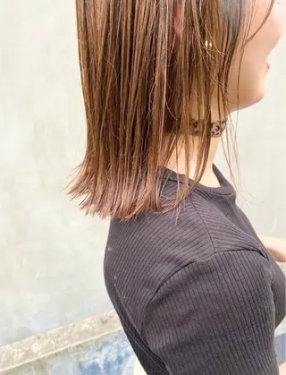 ミディアム カラー パーマ ヘアアレンジ メンズ キッズ ネイル マツエク・マツパ インナーカラー/ KANAのヘアスタイル