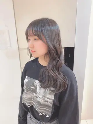 セミロング 小島 楓己のヘアスタイル