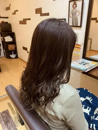 ロング カラー サトウ シューイチのヘアスタイル