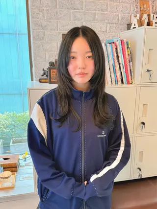 セミロング ウルフレイヤー エクステ/kokiのヘアスタイル