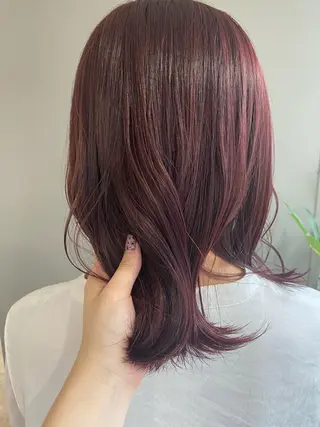 ミディアム カラー ヘアアレンジ ボブ /ニュアンス/ satomi🧸💖のヘアスタイル