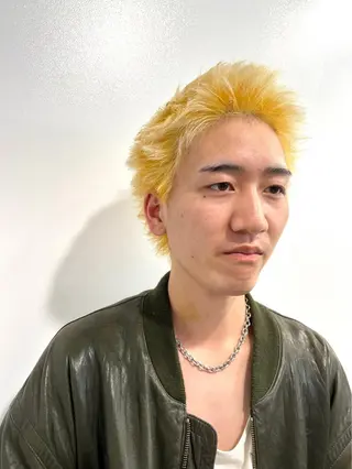 ショート カラー 🌈艶髪ベージュ🌈 ユウトのヘアスタイル