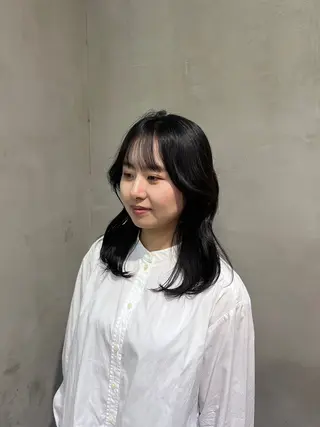 セミロング カラー ヘアアレンジ 🫧艶髪矯正 髪質改善🫧 大介のヘアスタイル