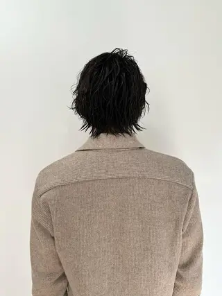 ショート メンズ 朝がラクになるパーマ トウバルタイキのヘアスタイル