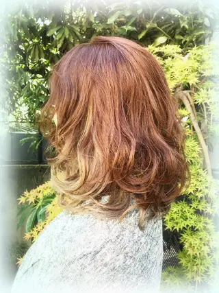 ミディアム デジタルパーマ💫/ 似合わせカット✂️のヘアスタイル