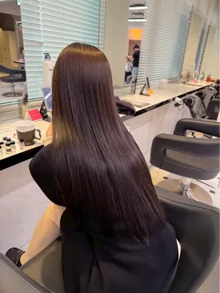 ロング 韓国ワンホン透明感 カラー✨🖤ここあのヘアスタイル