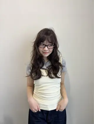 ロング カラー 梅田/柔らかカラー/ オオハシ リナコのヘアスタイル