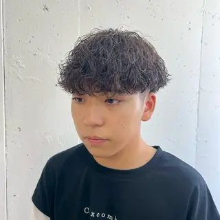 ミディアム パーマ メンズ 立川メンズ特化/ パーマ職人/氣田瞬介のヘアスタイル