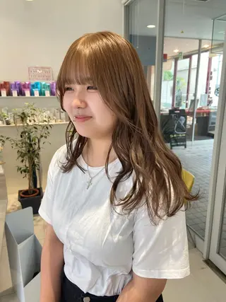 ロング カラー 浅野 匠のヘアスタイル