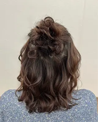 セミロング 君山 希美のヘアスタイル