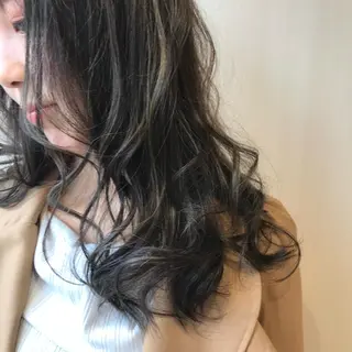 ロング カラー ハイトーン/小顔 カット/Ayumuのヘアスタイル