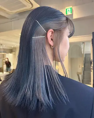 ロング カラー 薄暮 マツイ　レンのヘアスタイル