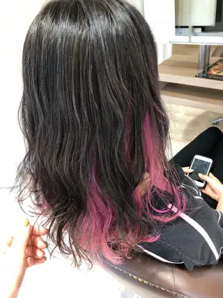 セミロング カラー cherir髪質改善 パーソナルカラー診断のヘアスタイル