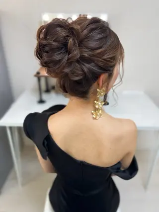 セミロング ヘアアレンジ 【ヘアセット専門】 ヘアメイクＭＡＮＡのヘアスタイル