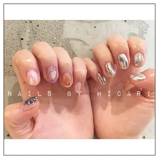 カラー ネイル マツエク・マツパ illum hicariのネイルデザイン