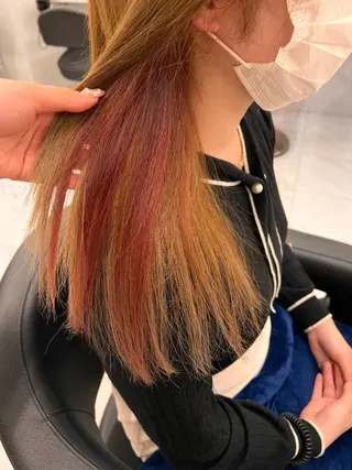 セミロング 💖札幌カラー 指名No.1💖玲奈のヘアスタイル