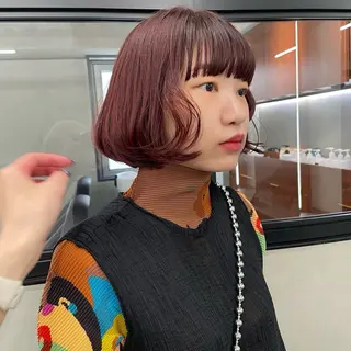 ミディアム カラー 🍒暖色カラー🍒 渋谷/YUUのヘアスタイル
