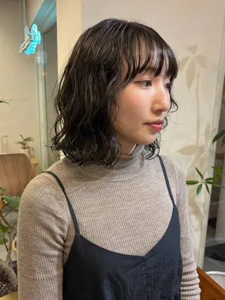 ミディアム カラー パーマ Masena所属・💎韓国風レイヤー /ボブ💎Namiのヘアスタイル