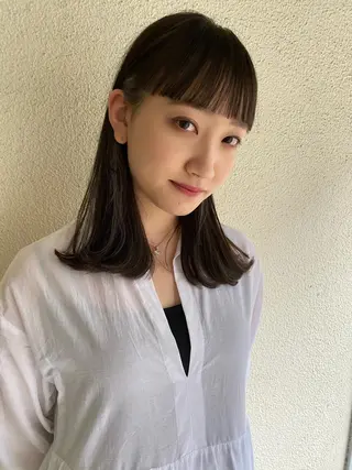 セミロング Pia ツボイ ケイタのヘアスタイル