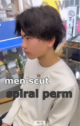 ショート パーマ メンズ メンズ専門サロン wokeのヘアスタイル