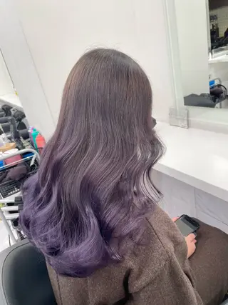 ロング カラー *モデル募集🤍横浜 透明感カラー🫧のヘアスタイル