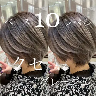 ショート 縮毛矯正/髪質改善 継続する美髪のヘアスタイル