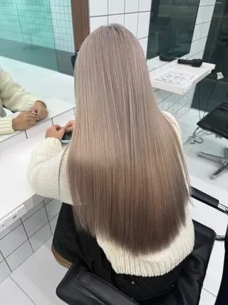 セミロング カラー 渋谷ブリーチカラー/ デザインカラー/優希のヘアスタイル