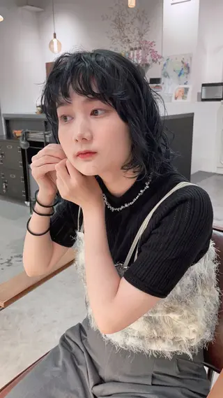 ミディアム カラー パーマ ooit 【オーイット】のヘアスタイル