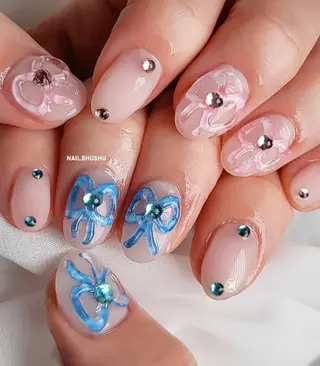ネイル 3dパーツ/流行り 👧shushu❤️のネイルデザイン