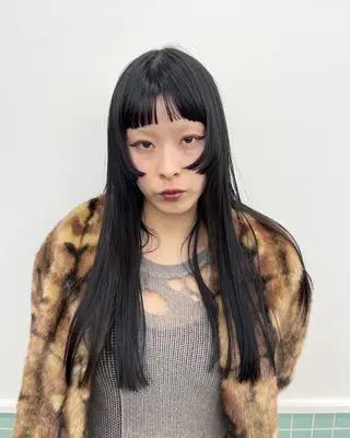 ロング カラー ムード造るハイトーン ケアブリーチ/ユウキのヘアスタイル